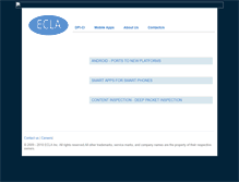 Tablet Screenshot of ecla.com